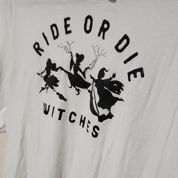 Bella Canvas White Tee - Ride or Die Witches - Picture 4 of 6